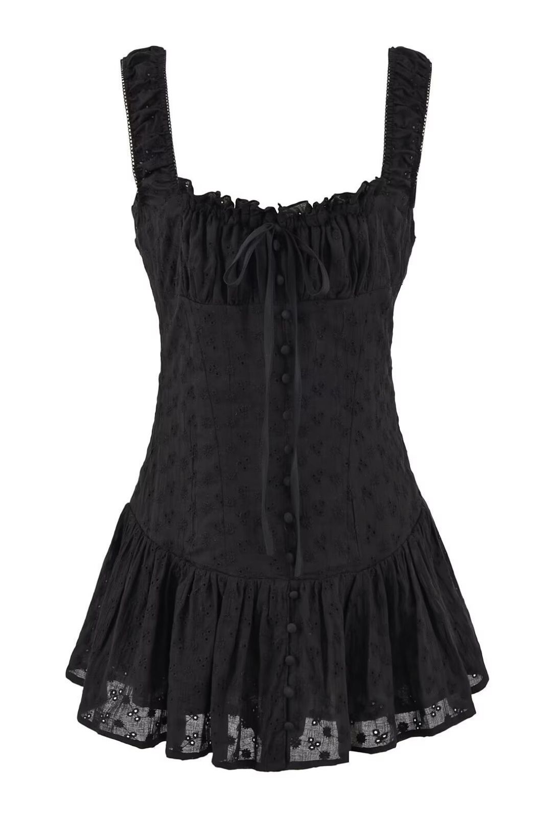 Niche Tight Waist Slimming Lace Design Short Skirt