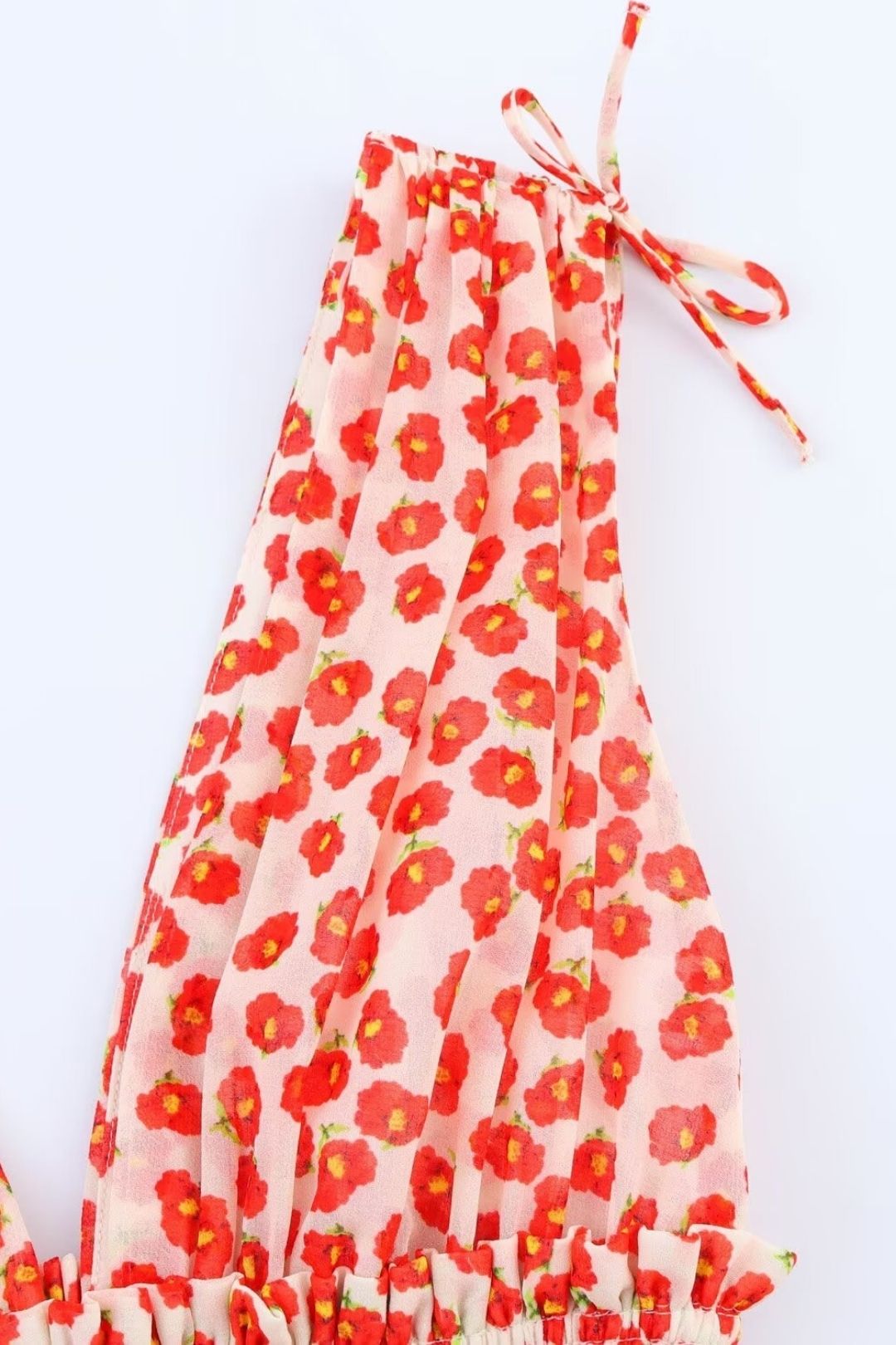 Sexy Backless Slim Fit Printed Deep V-neck Sleeveless Short Dress