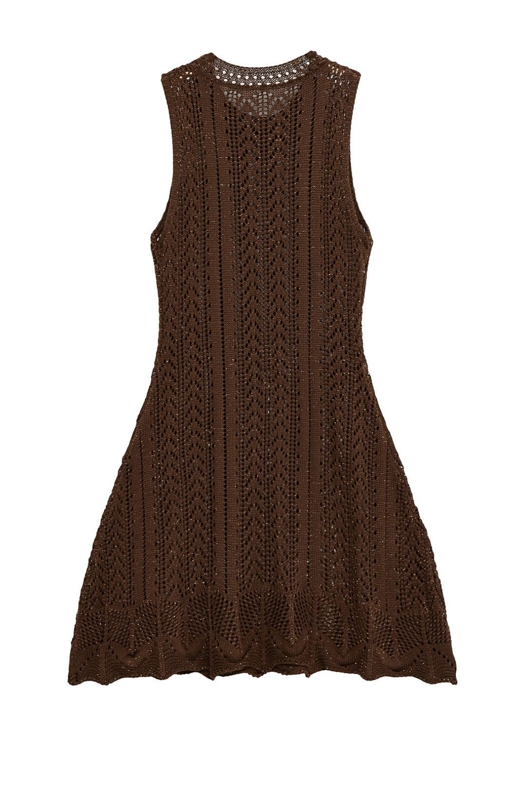 Slim Round Neck Sleeveless Knitted Mini Dress