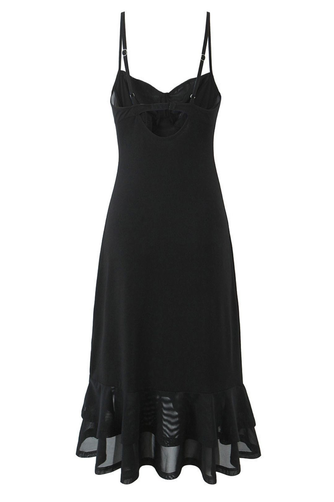 Elegant Splicing Suspenders, Irregular Skirt Fishtail Skirt