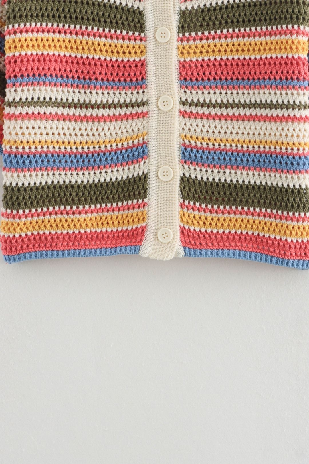 Crochet Lapel Short Sleeve Loose Top High Waist Shorts Set