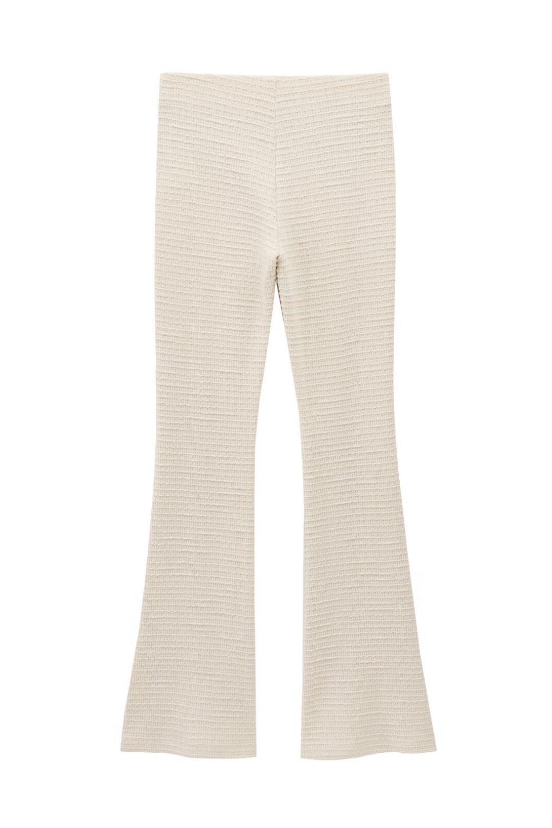 Decorated Textured Tops And Flared Pants