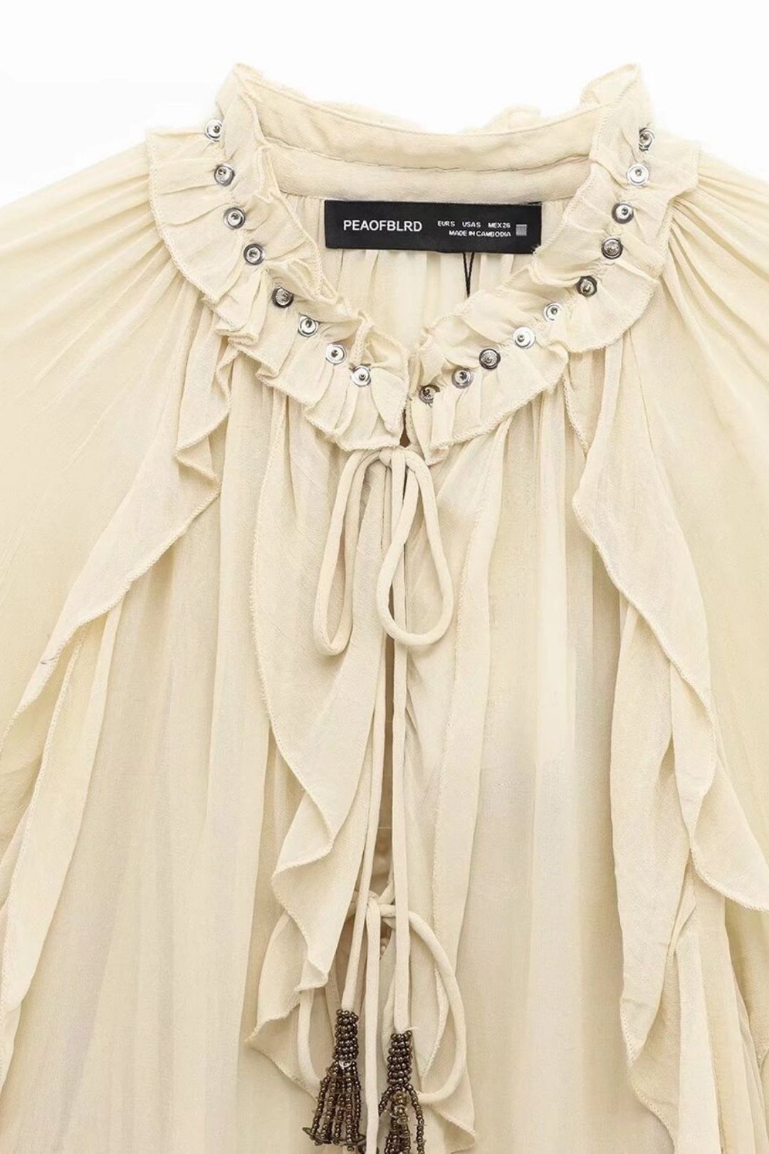 Decorative Romantic Style Long-sleeved Shirt