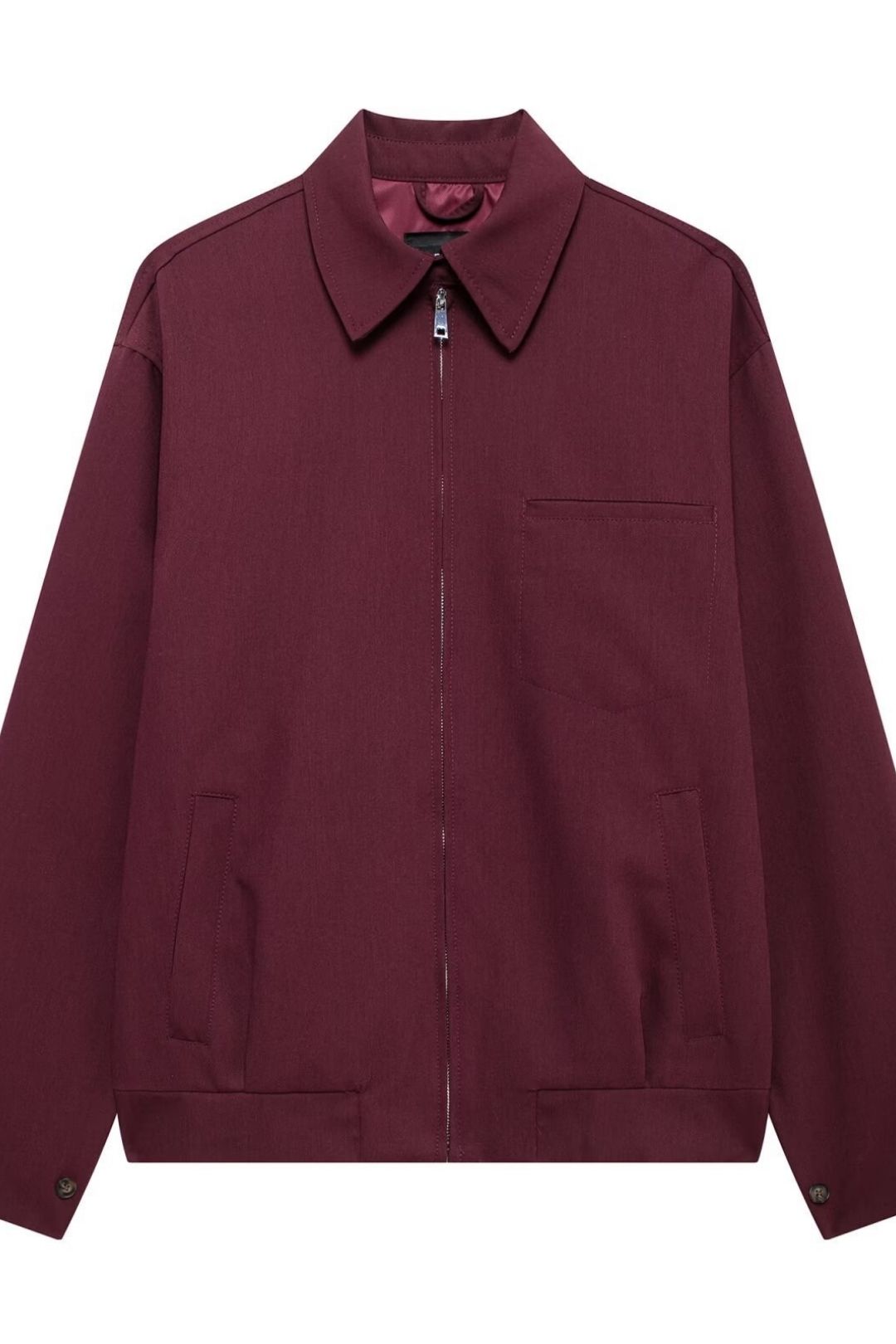 Zipper Pocket Jacket And Mini Skirt