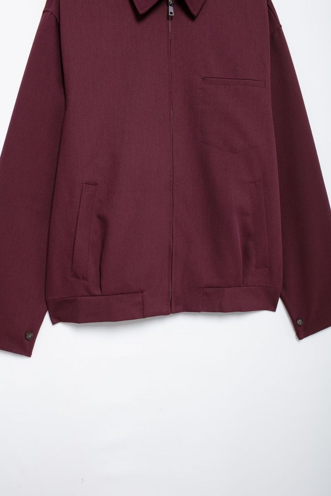 Zipper Pocket Jacket And Mini Skirt