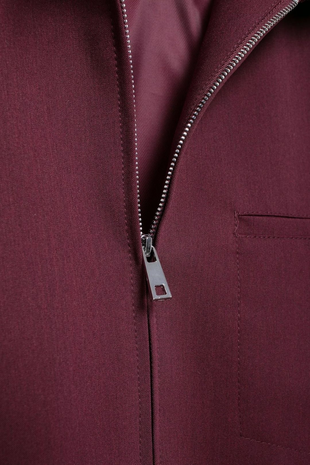 Zipper Pocket Jacket And Mini Skirt