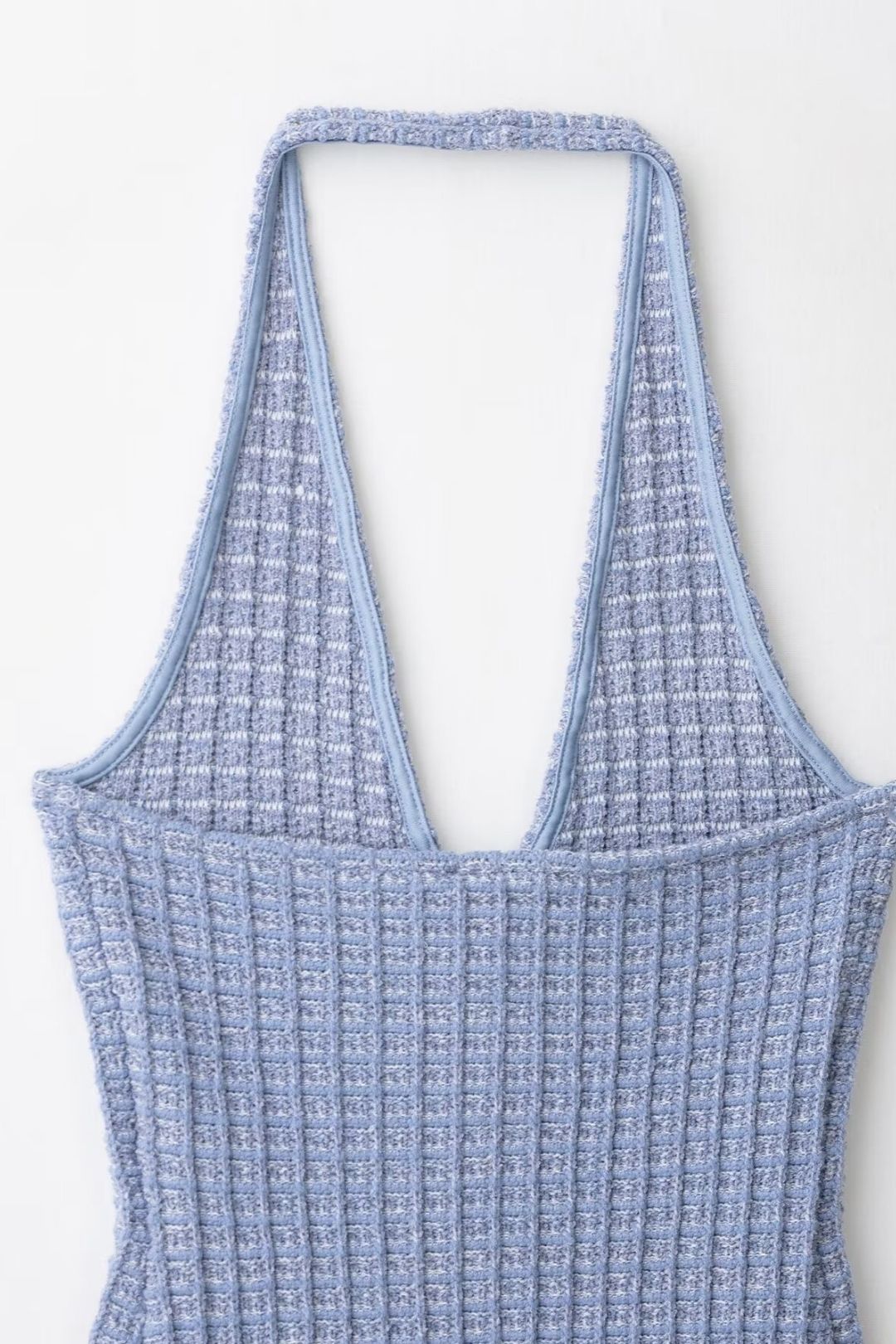 Fashion Stretch Halter Mini  Dress