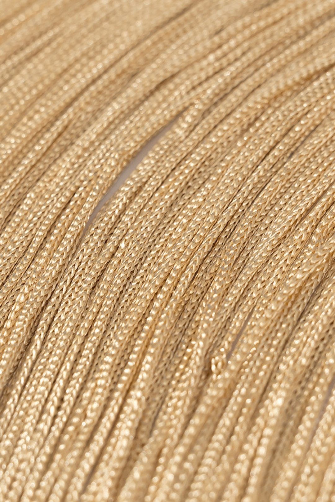 Versatile Printed Tassel Splicing Suspender Dress