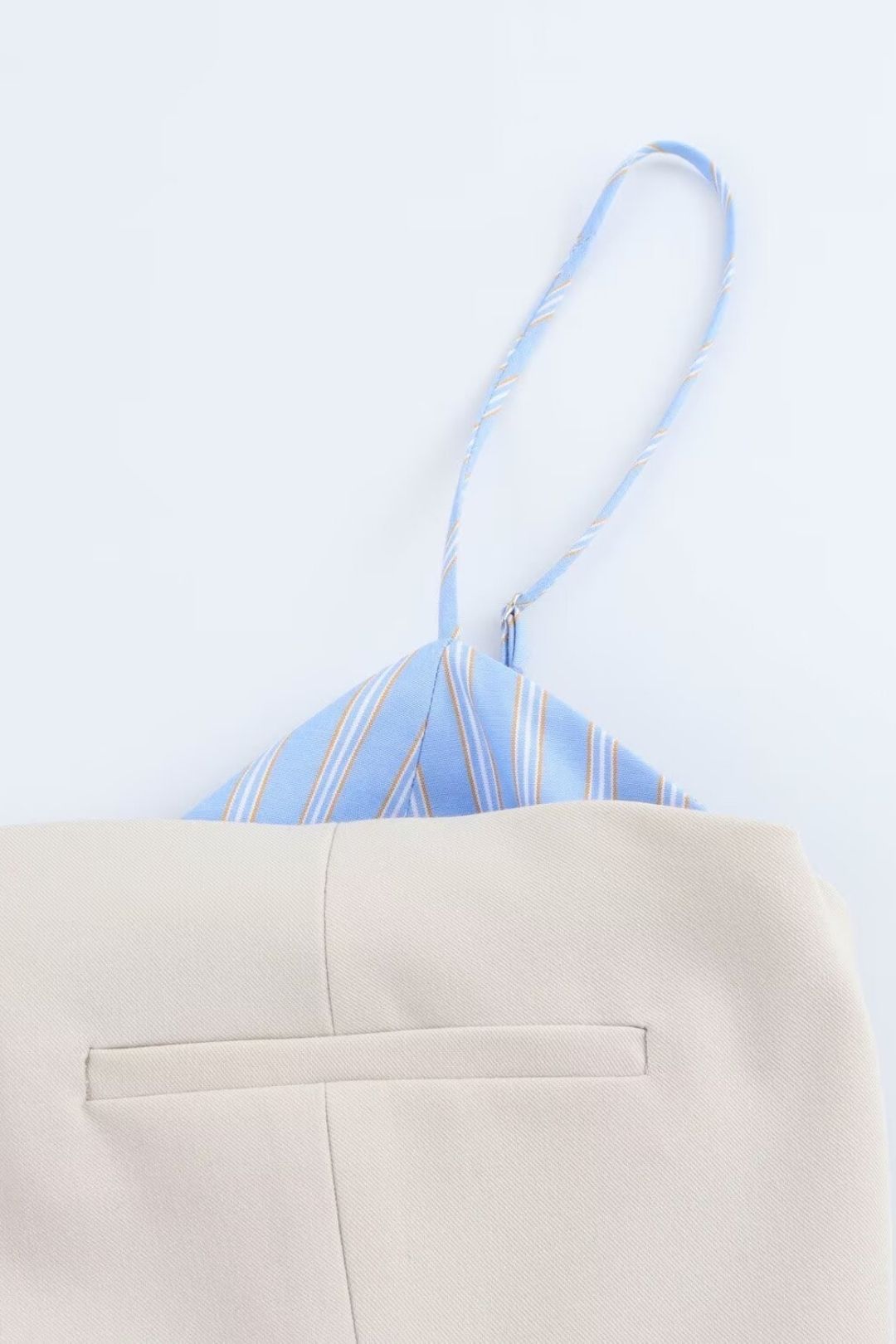 Splicing V-neck Sleeveless Short Suspender Dress