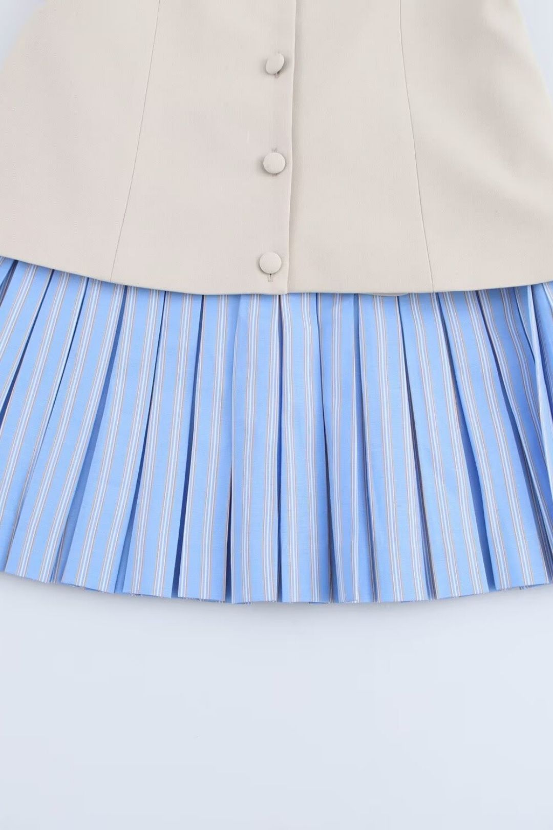 Splicing V-neck Sleeveless Short Suspender Dress