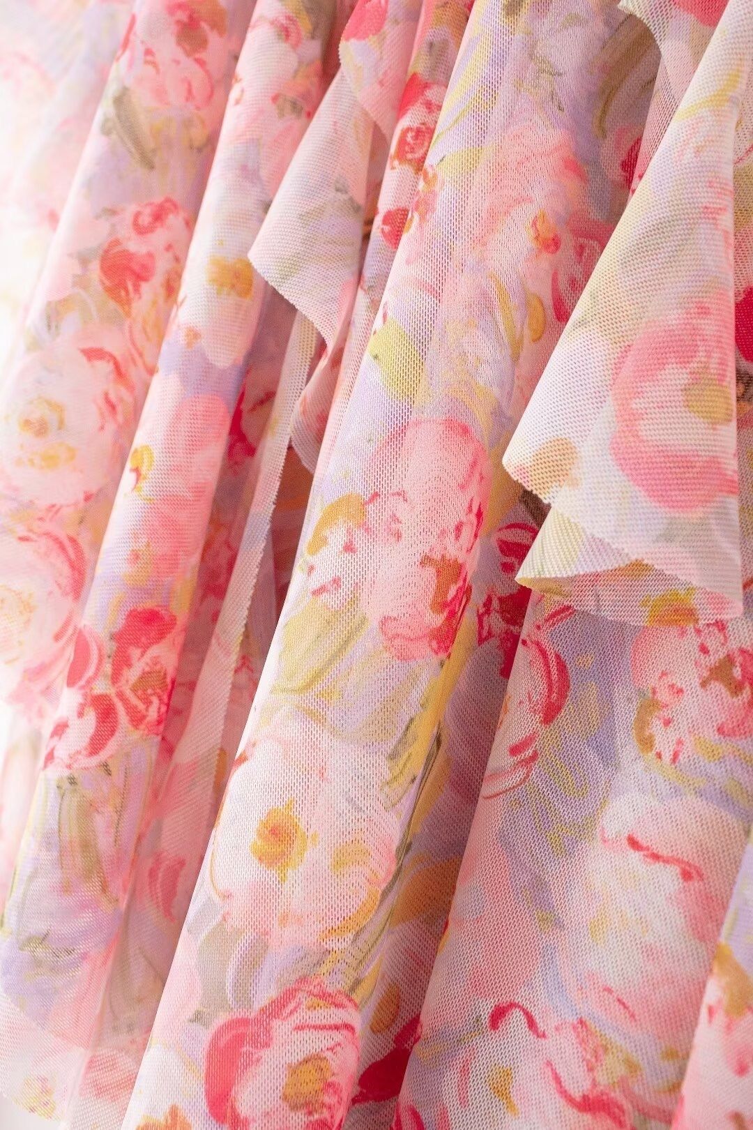 Printed Tulle Sexy Slim Tube Top Dress