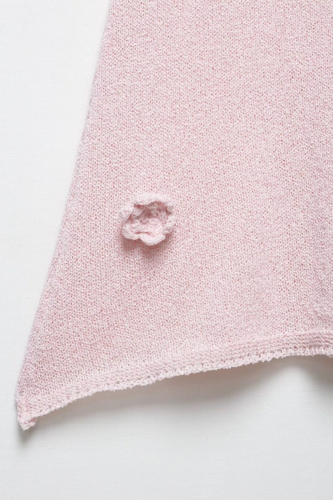 Three-Dimensional Flower Chest Tie Knitted Tube Top Dress