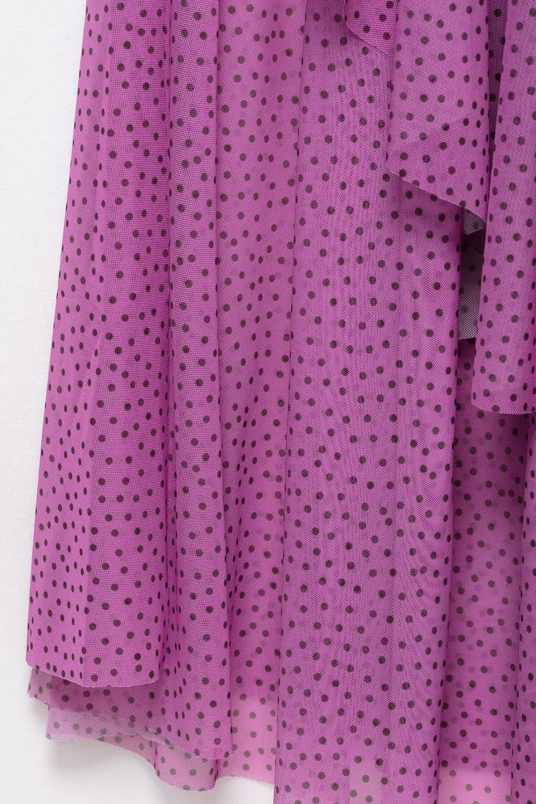 S Clothing Temperament Slim Polka Dot Pleated Off-the-shoulder Tube Top Long Dress