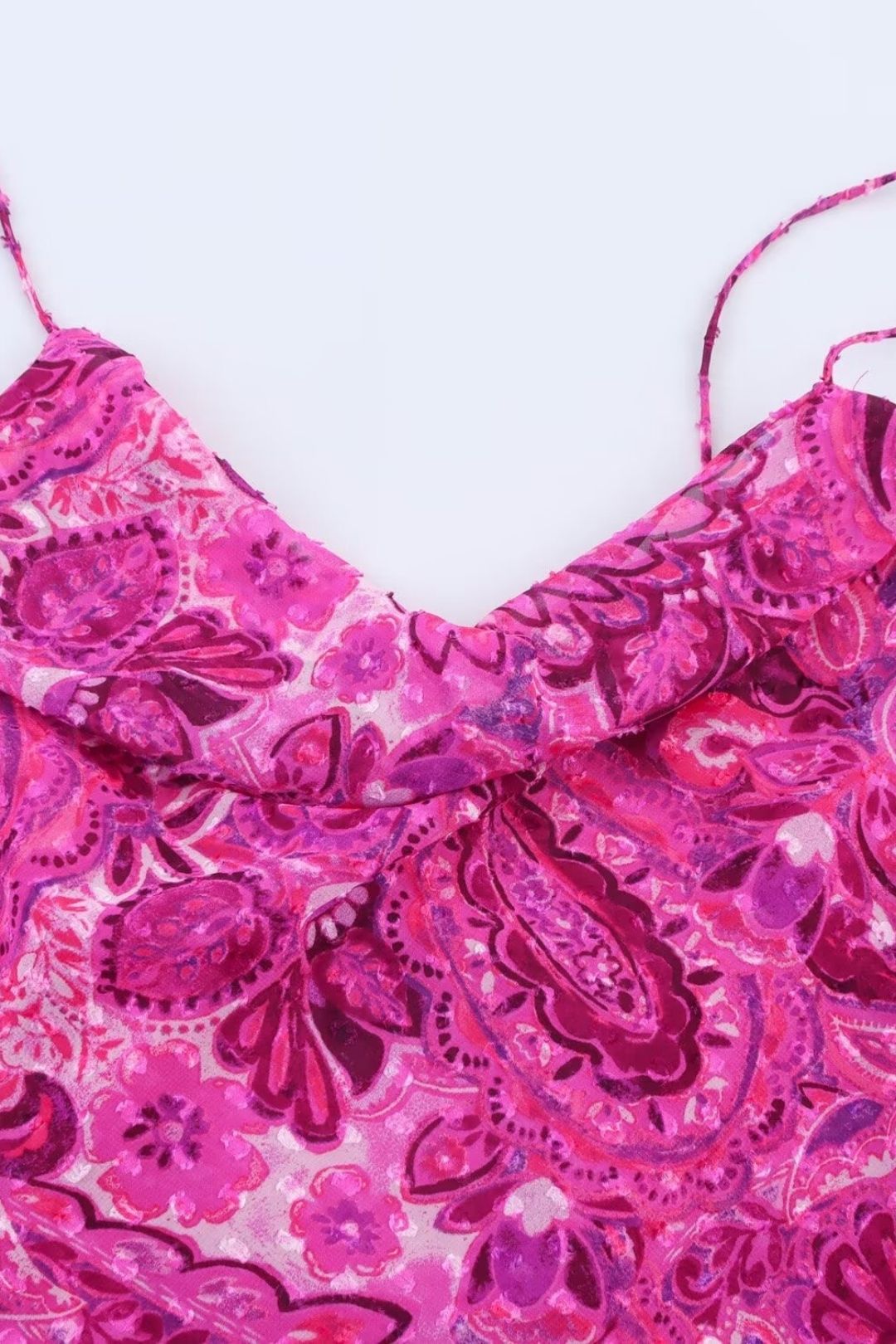 Slim Fit Printed Sleeveless Midi Long Dress