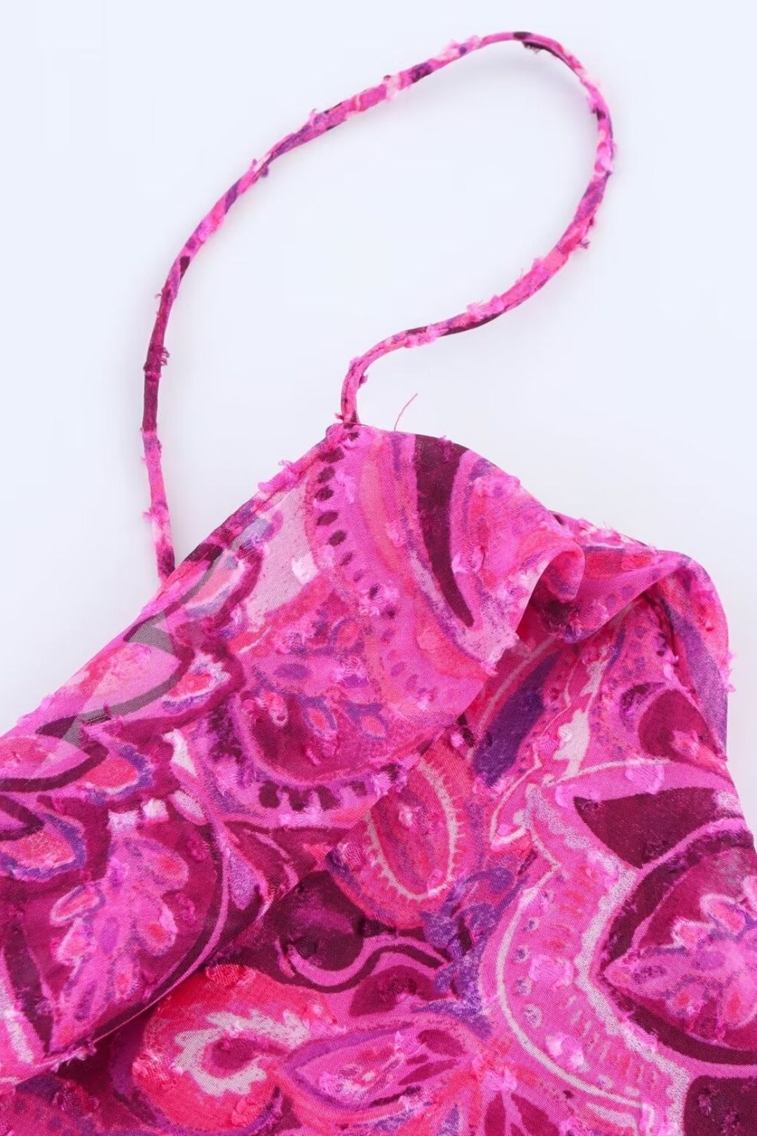 Slim Fit Printed Sleeveless Midi Long Dress