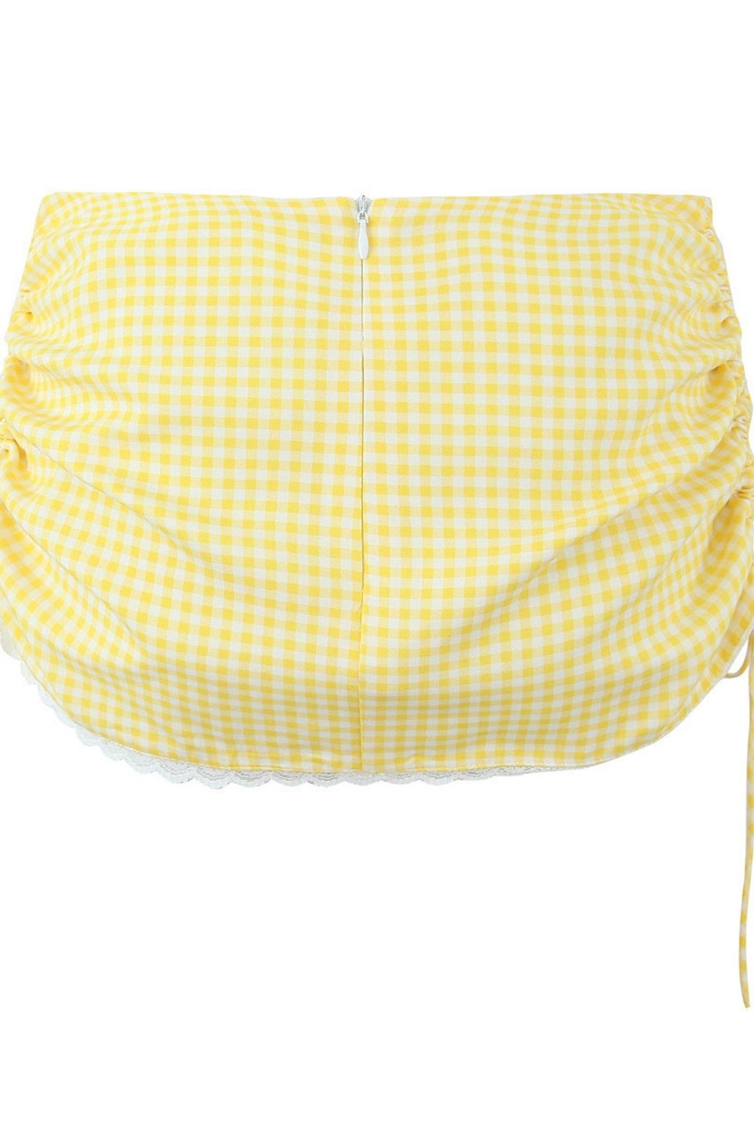 Lace-up Halter Neck Fishbone Suspender Top Skirt