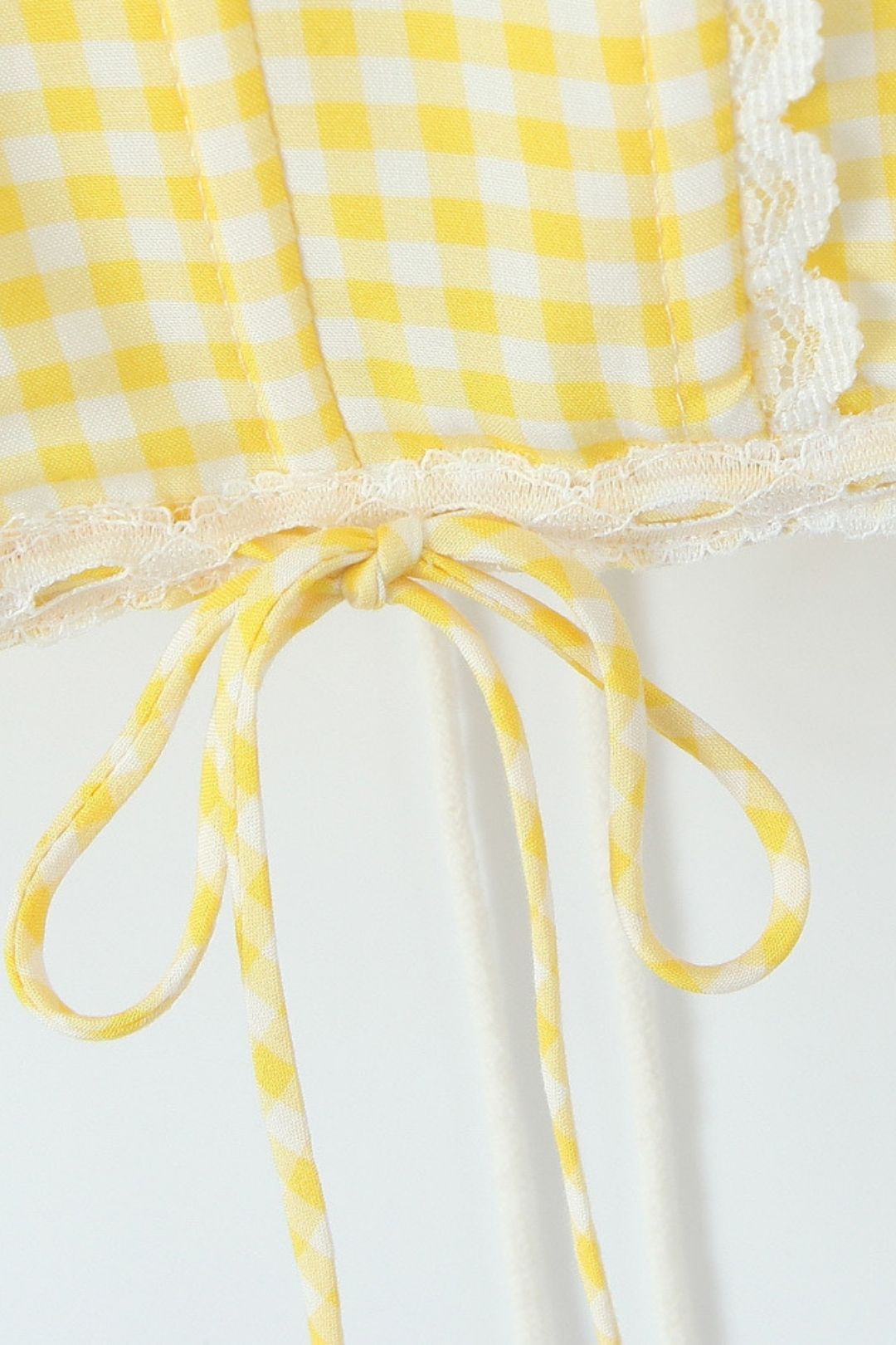 Lace-up Halter Neck Fishbone Suspender Top Skirt