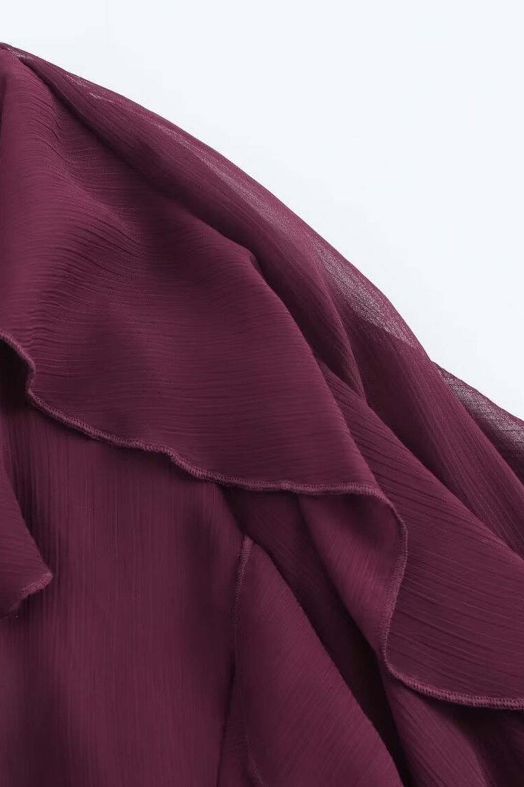 Layered Decoration Fashion V-neck Long-sleeved Shirt