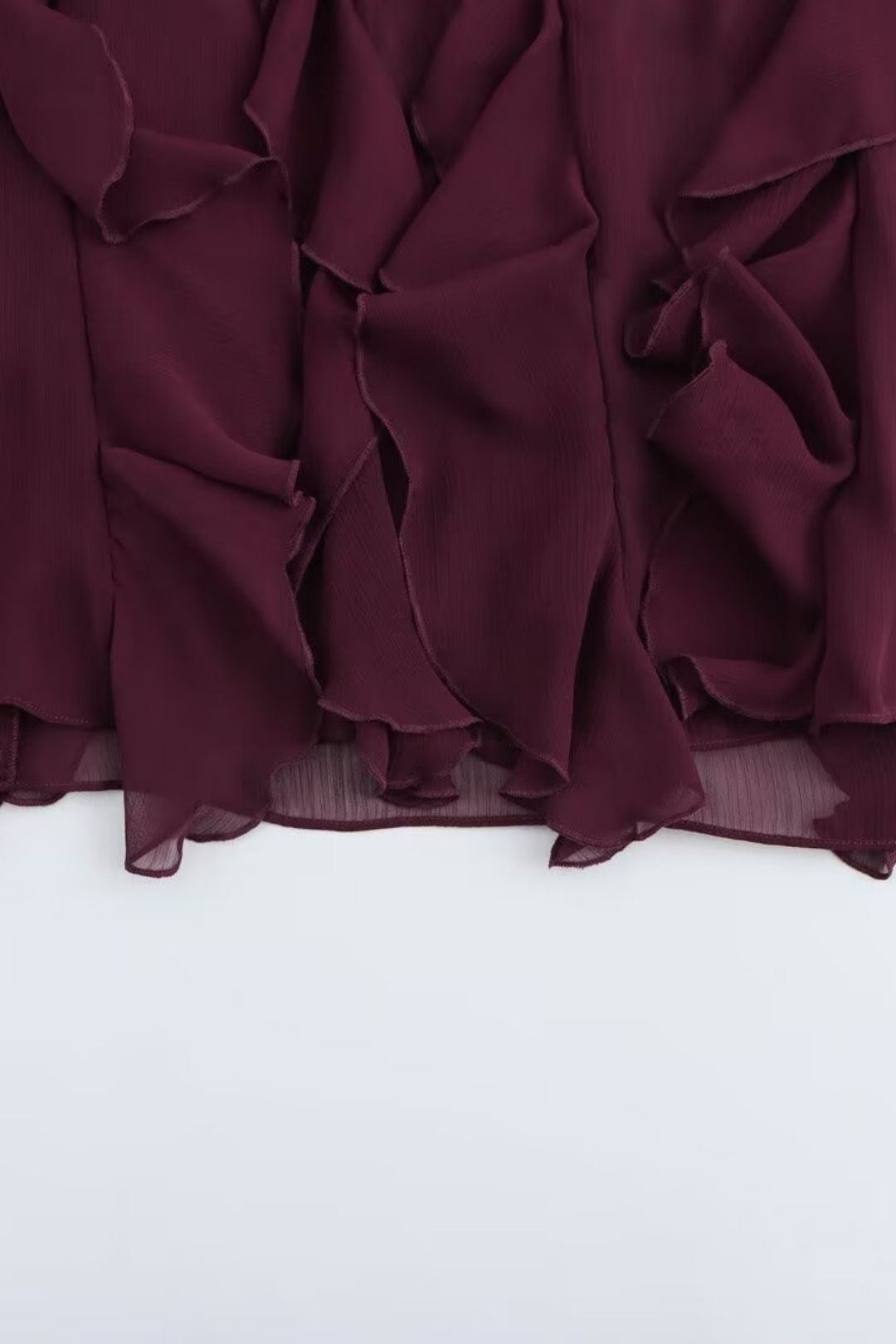 Layered Decoration Fashion V-neck Long-sleeved Shirt