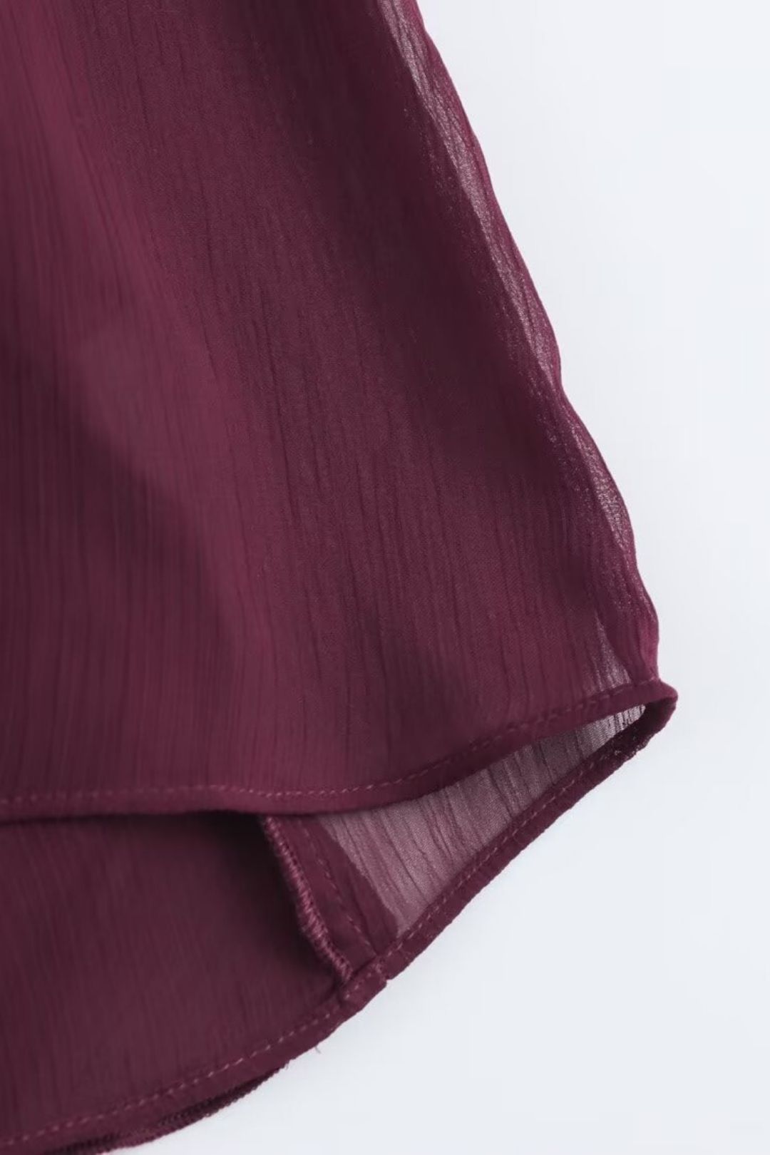 Layered Decoration Fashion V-neck Long-sleeved Shirt