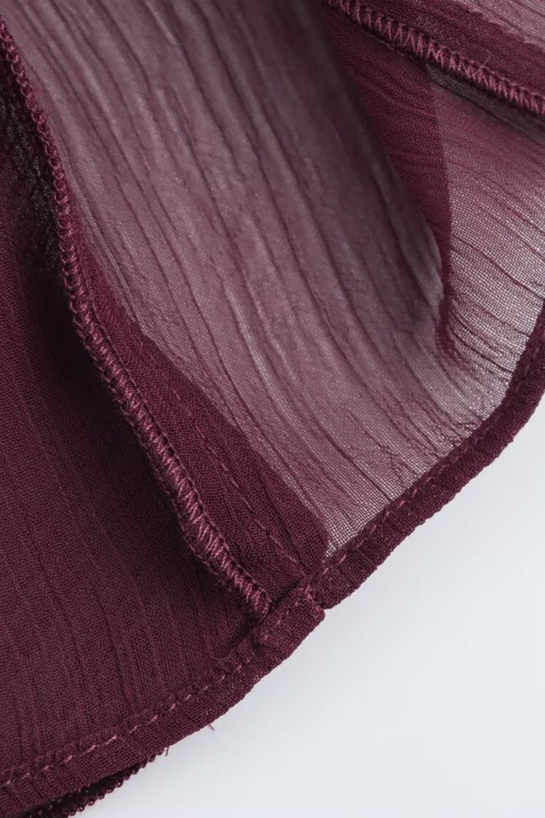 Layered Decoration Fashion V-neck Long-sleeved Shirt