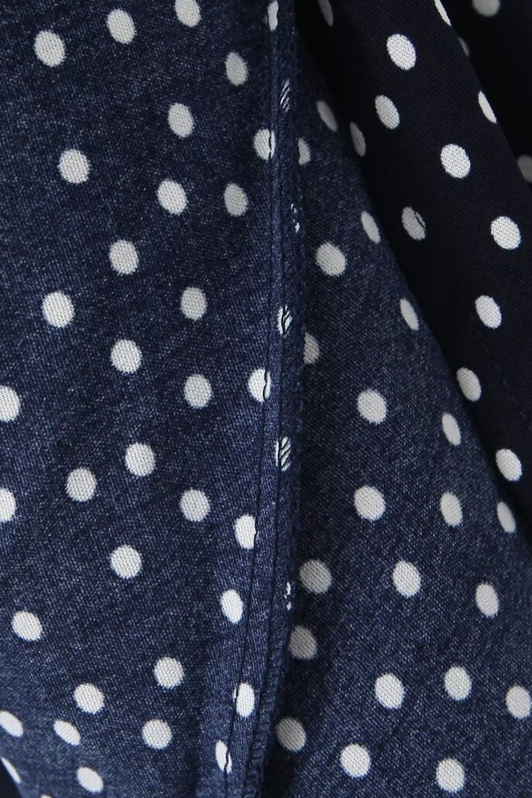 V-neck Waist French Lace Splicing Polka Dot Short Sleeve Dress