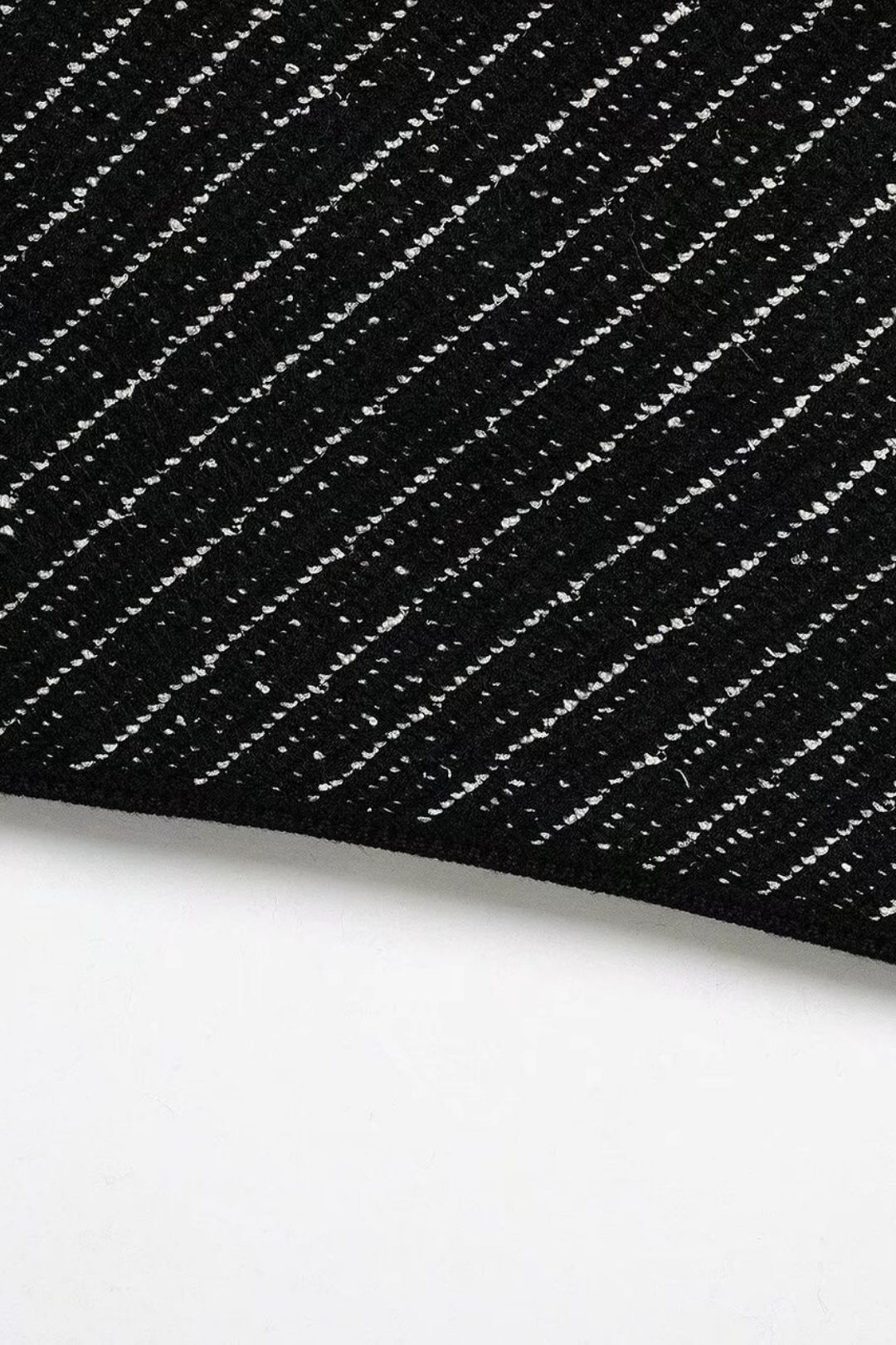 Splicing Lapel Long Sleeve Knitted Jacket And Skirt