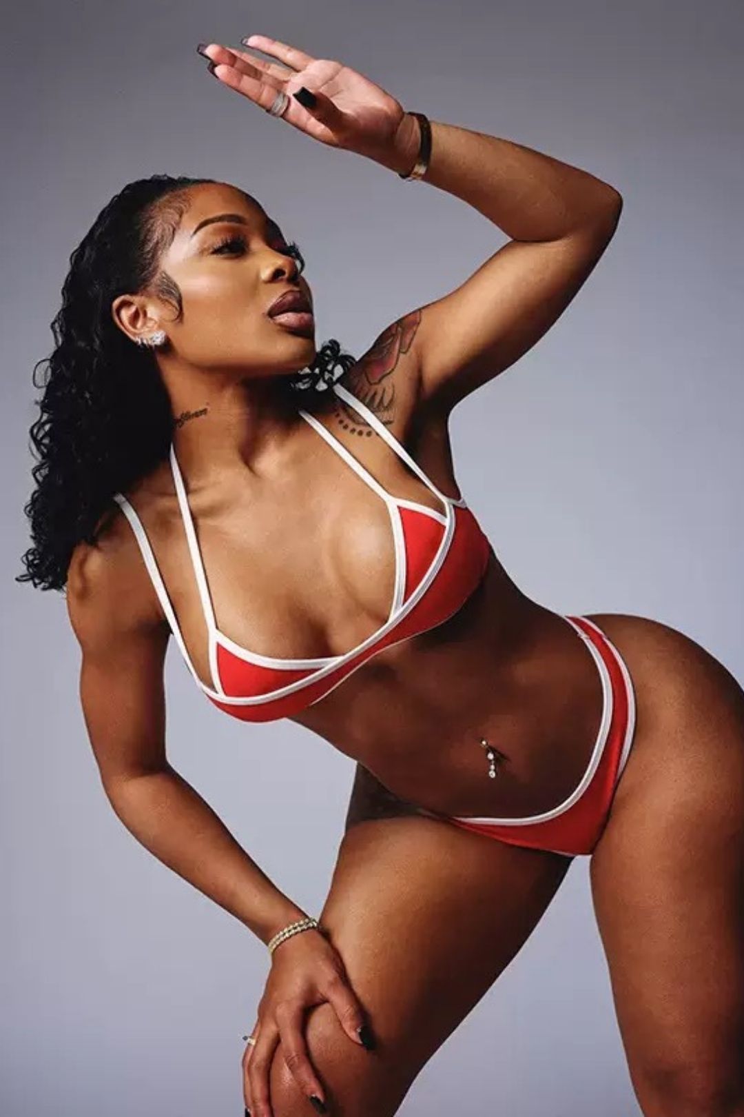 Sexycolor Matching Bikini Split Suit