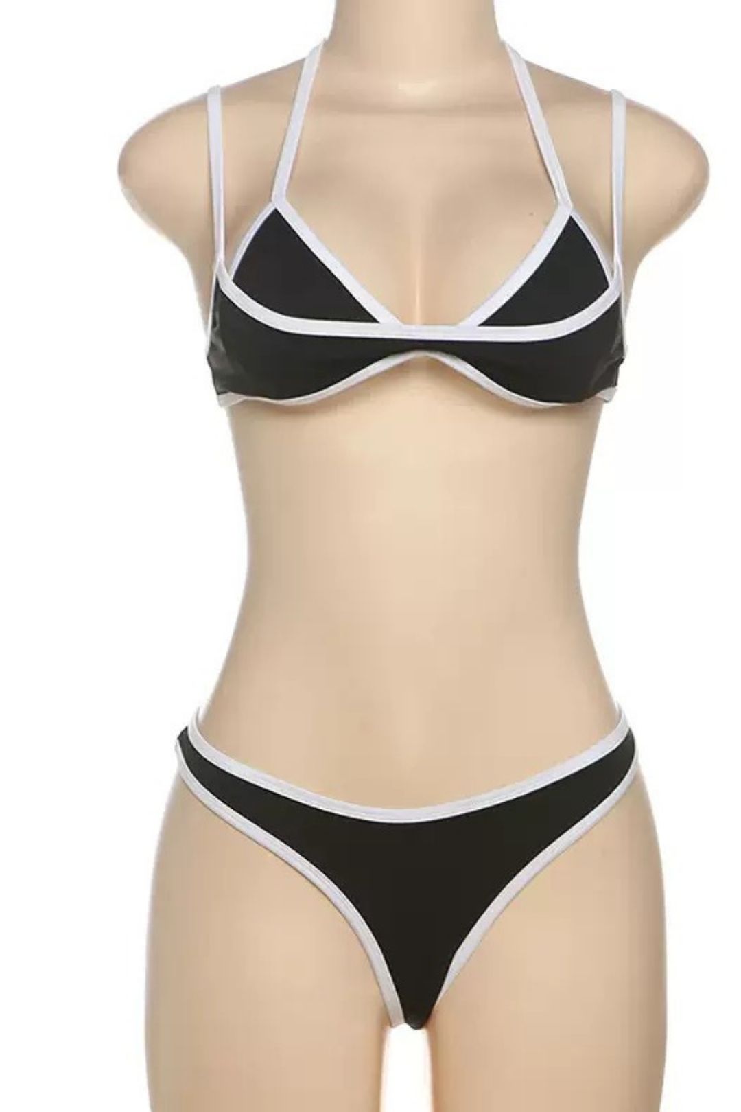 Sexycolor Matching Bikini Split Suit