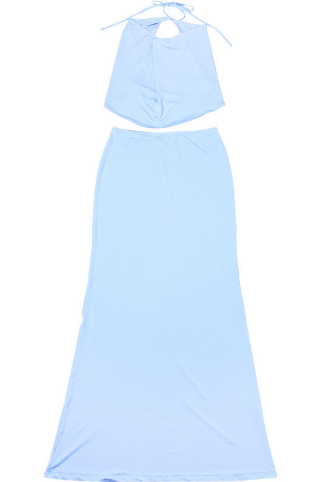 Elegant Creative Sleeveless Halter Neck Backless High-waist Slim Dress