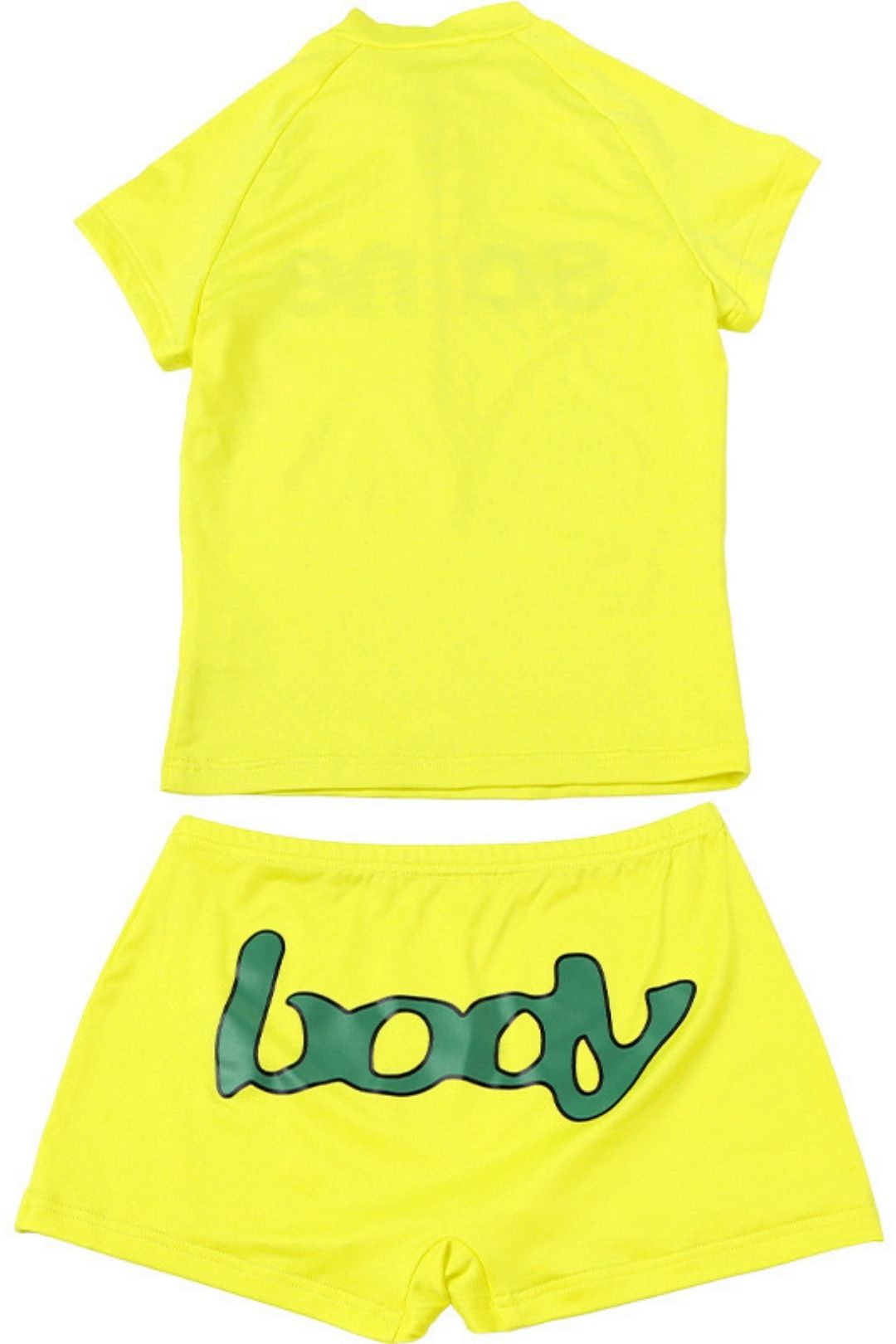 Digital Printing Slim Top Shorts Suit