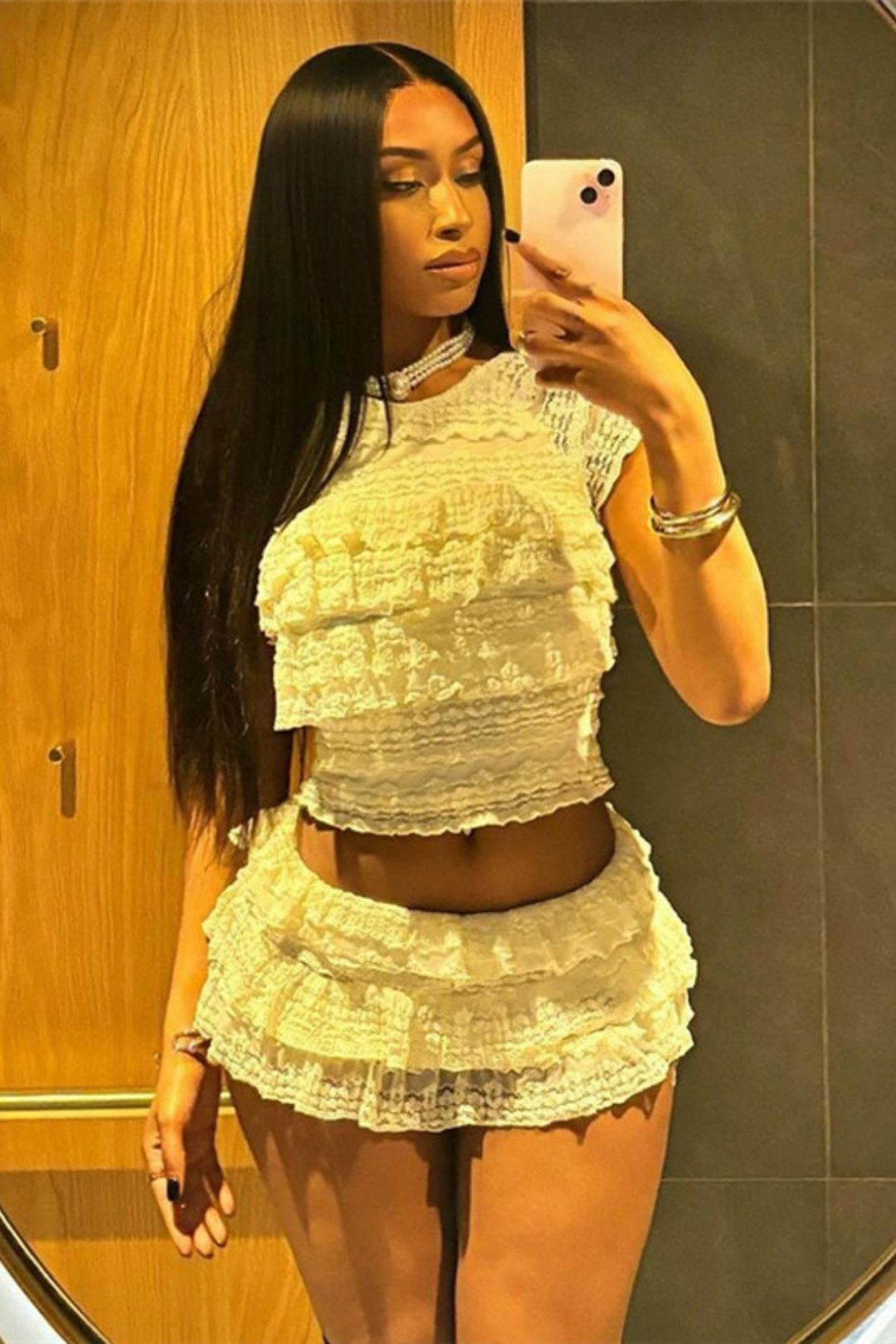 Sexy  Slim Pleated Shorts Suit