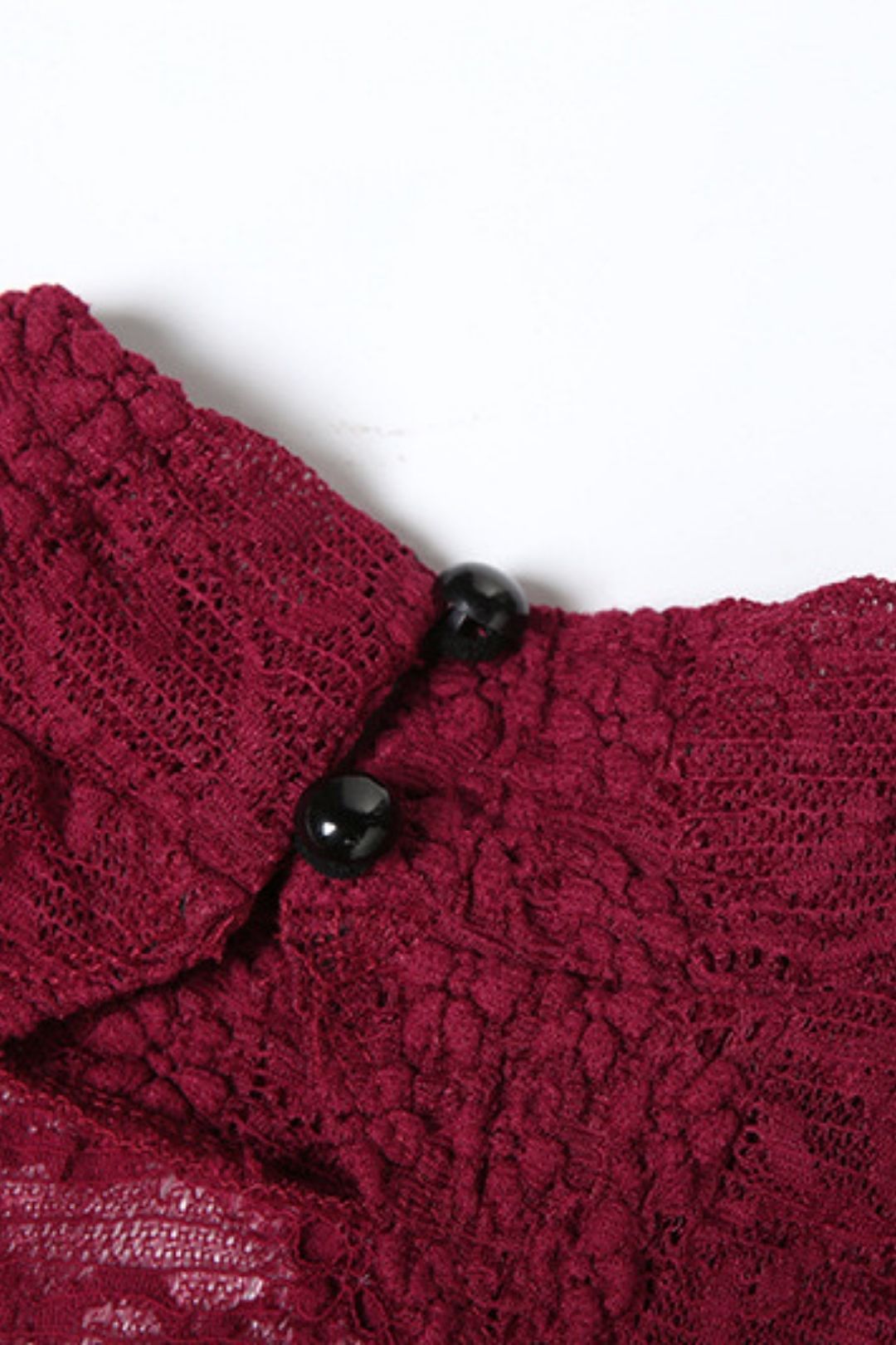 Sexy Lace Splicing Roundneck Long-sleeved Dress