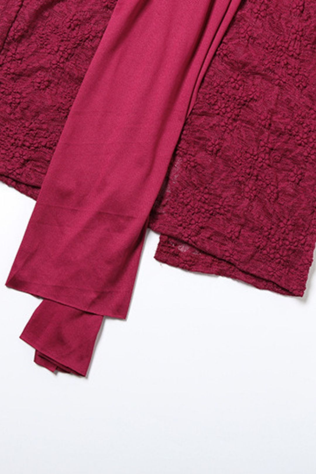 Sexy Lace Splicing Round Neck Long-sleeved Dress