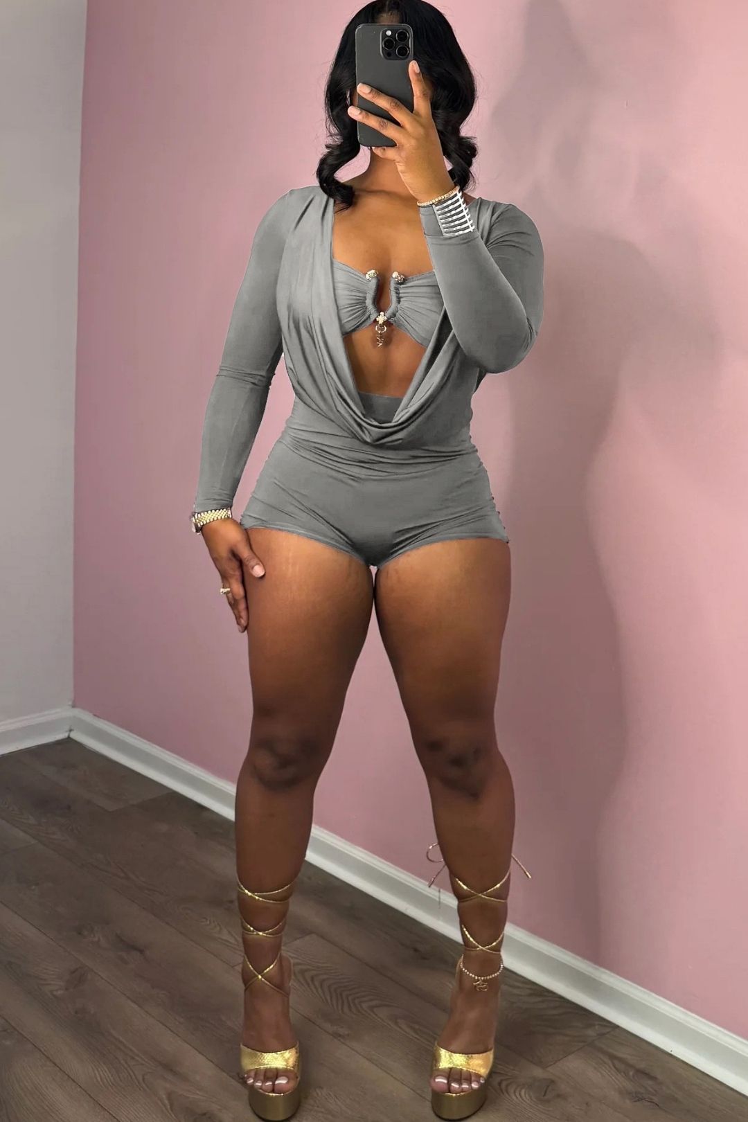 Solidcolorslim-fitslim-fitbody-slimming Pants