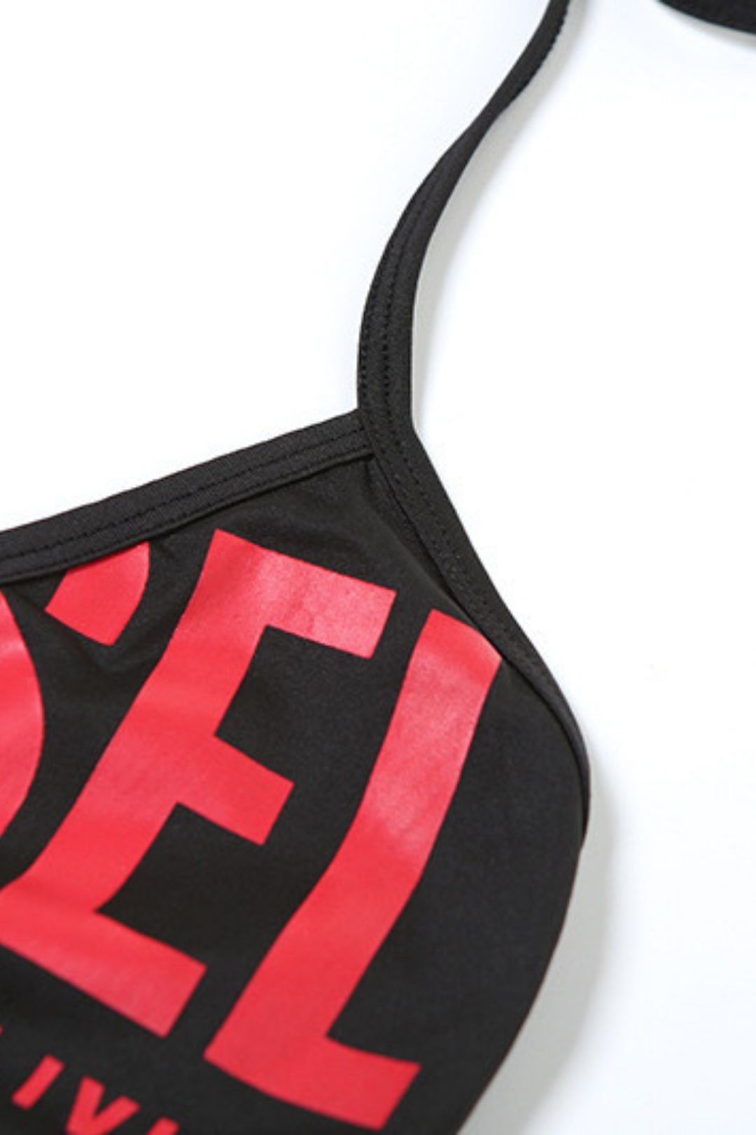 3d Digita Lprinting Sleeveless Lace-up Hip Skirt Suit