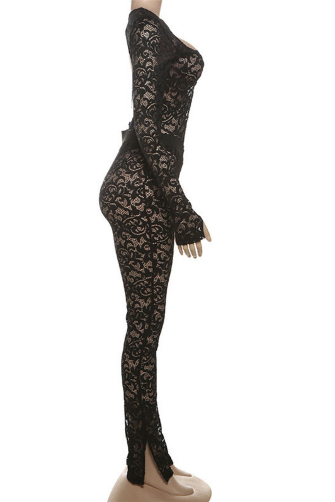 Sexy Hot Girl Ace Hollow Perspective Tights Suit