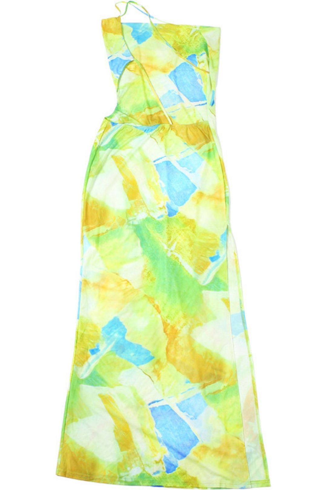 Sexy Hot Girl Sleeveless Halter Neck Backlessslit Dress