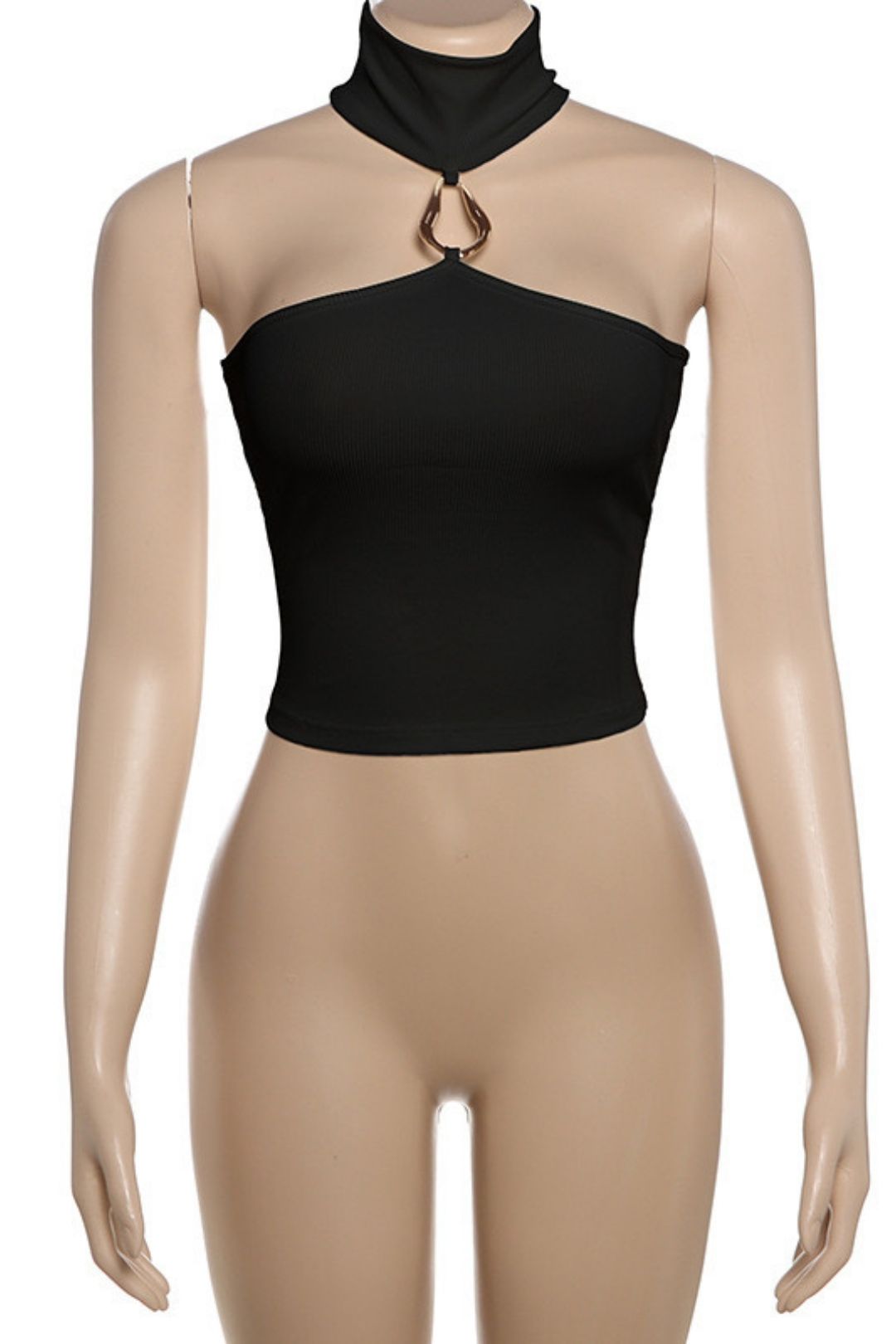 Pure Color Elegant Street Sleeveless Pullover Tight Slim Vest