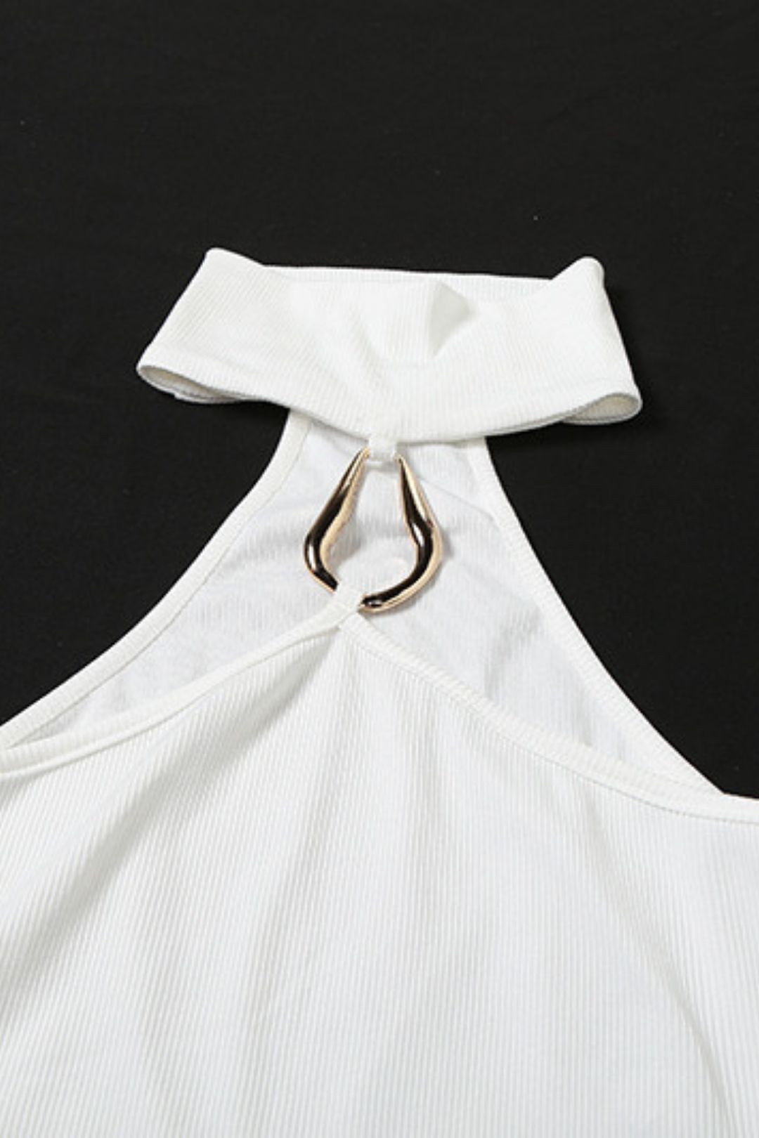 Pure Color Elegant Street Sleeveless Pullover Tight Slim Vest