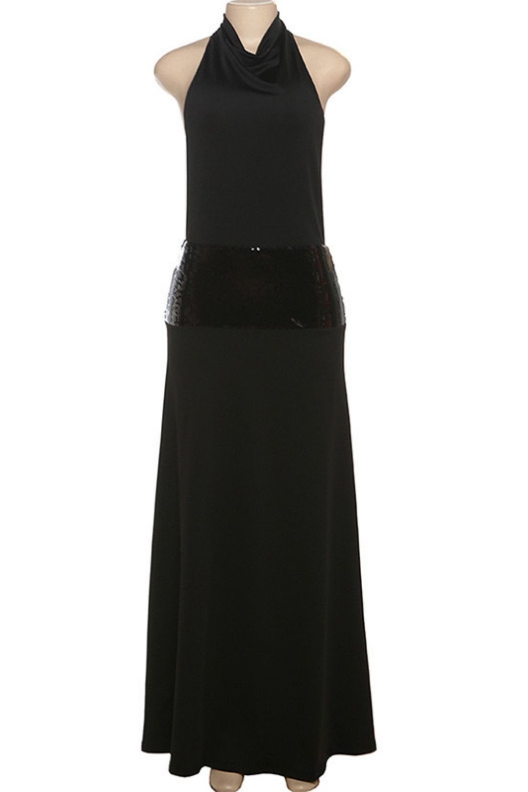 Sexy Hot Girl Sleeveless Neckopenbackhighwaistdress