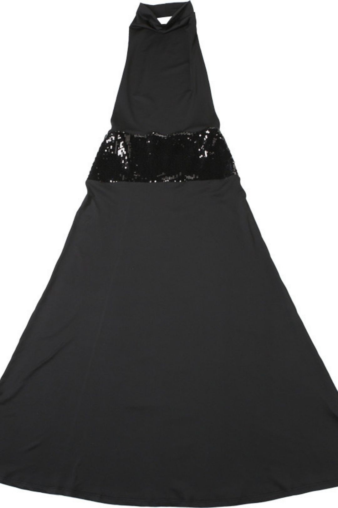 Sexy Hot Girl Sleeveless Neckopenbackhighwaistdress