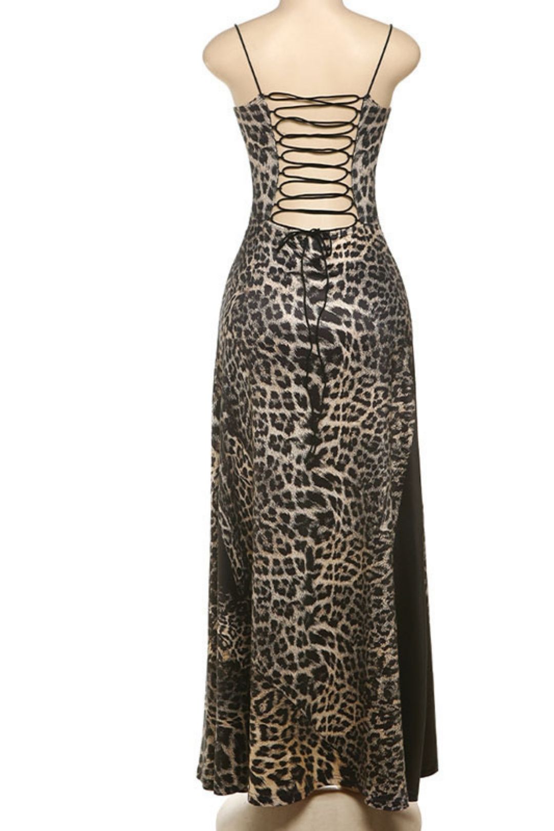 Sexy Hot Girl Leopard Print High Waist Slim-fitsling Dress