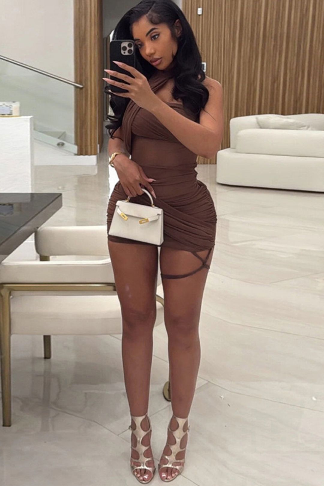 Sexy  High Waist Slim Hip Dress