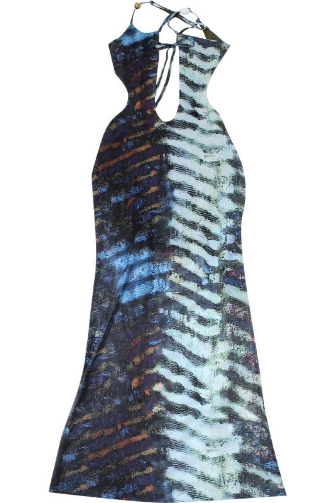 Sexy Hot Girl Low-cut Halterneck Backless Slim Dress