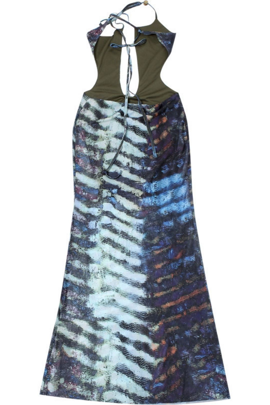 Sexy Hot Girl Low-cut Halterneck Backless Slim Dress