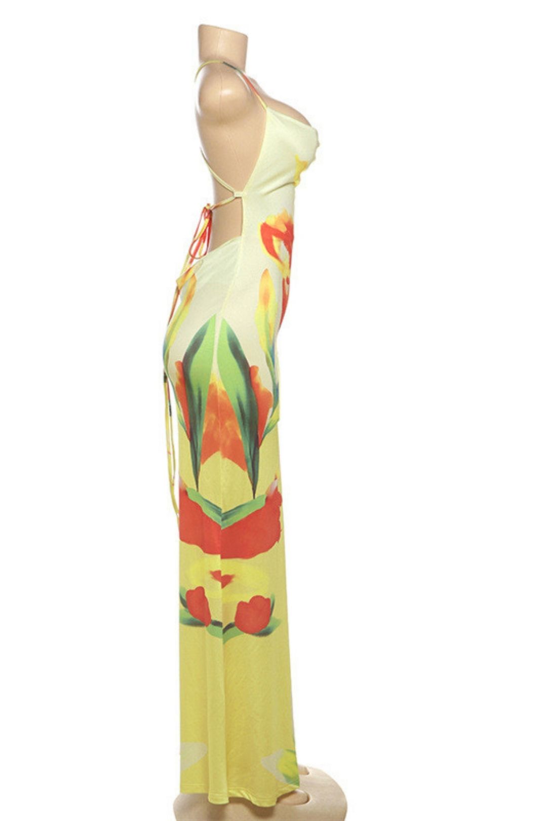 Sexy Hot Girl Sleeveless Backless Dress