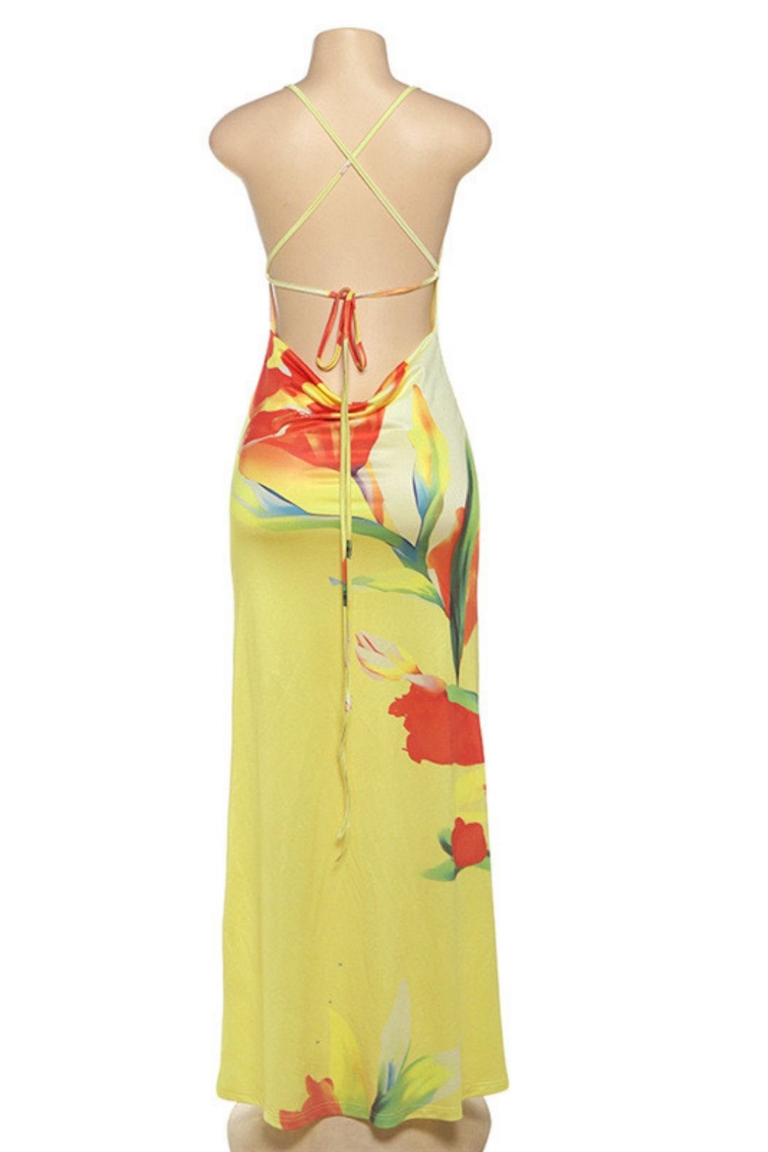 Sexy Hot Girl Sleeveless Backless Dress