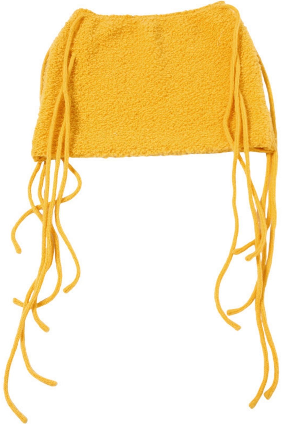 Solid Pure Color High Waist Tight Knitted Tassel Hip Skirt