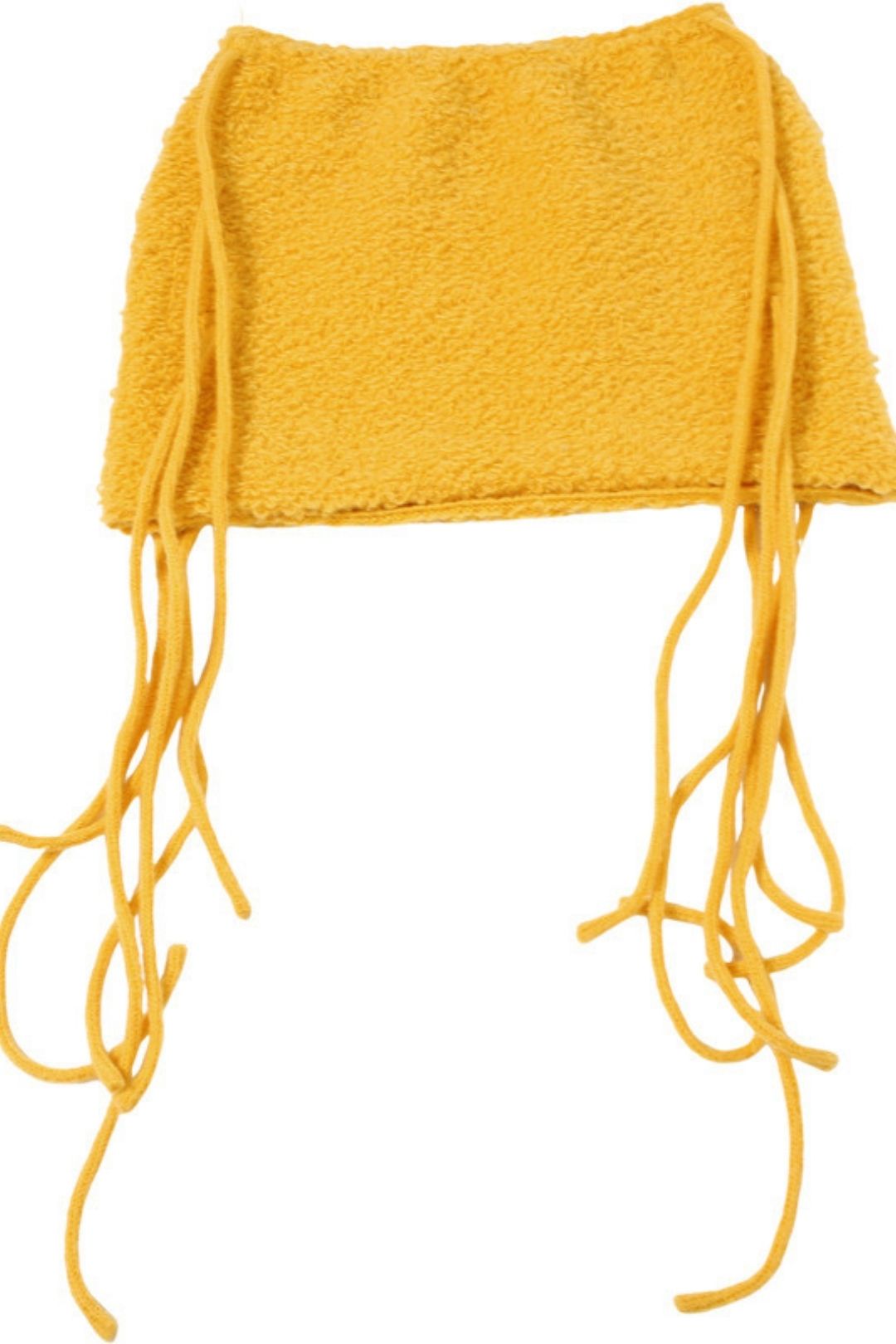 Solid Pure Color High Waist Tight Knitted Tassel Hip Skirt